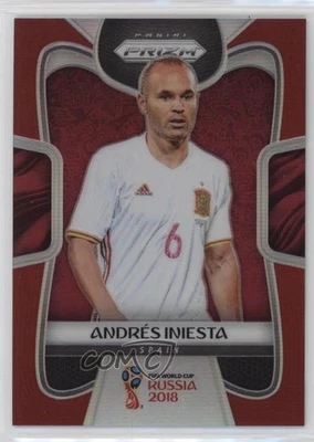 2018 Panini Prizm World Cup Red Prizm /149 Andres Iniesta #197 - Image 1 of 2