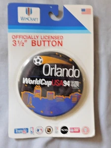 1994 Orlando World Cup USA Wincraft 3 1/4” Button Pin New - Picture 1 of 1