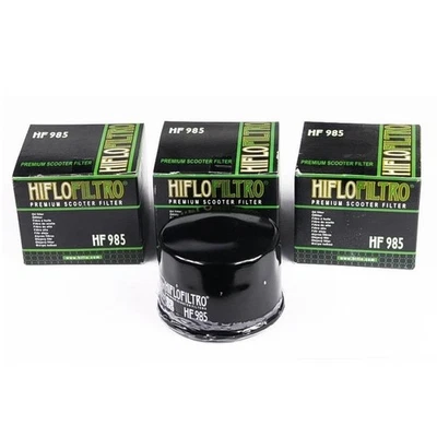 3X Filtro De Aceite Hiflo HF985 Para Yamaha XP 500 A Tmax ABS - Imagen 1 de 3