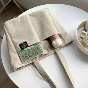 Shopping Books Bags Women Shoulder Bags Student Bags Canvas Bag Tote Bag - Picture 1 of 11