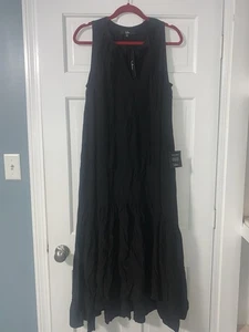 Vestido Lulus Negro Sin Mangas Maxi Talla Mediana - Imagen 1 de 5
