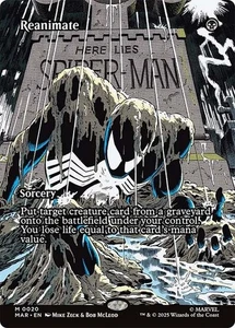 Reanimate BORDERLESS - 0020 - Mythic - Marvel's Spider-Man MAR MTG - Picture 1 of 1