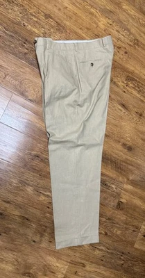 Pantalones de vestir para hombre Braggi by Louis Raphael talla 38X32 tostados plisados Foto 1 de 4