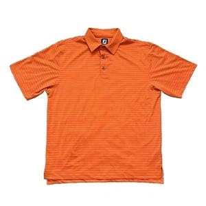 FootJoy FJ Athletic Fit Performance Golf Polo Shirt Sleeve Shirt Orange Size M - Picture 1 of 8
