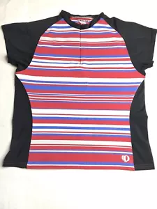 Pearl Izumi großes gestreiftes Damen-Radsportshirt mit Reißverschluss - Bild 1 von 8
