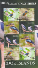 Cook Is. MNH Sc 1674 sh IMPERF Mi 942-45 KB B Value 46 Euro  Birds Kingfishers