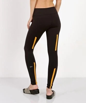 Leggings ajustados Splits59 SpeedPlay negros amarillos caléndula atléticos yoga talla XS Foto 1 de 4