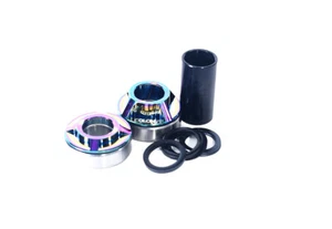 Colony BMX Bottom Bracket Set - Mid BB - 19mm - Oil Slick Jet Fuel Rainbow - Picture 1 of 3
