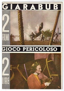 LIBRETTO 2 FILMI GIARABUB GIOCO PERICOLOSO CINERACCONTI 18 PAGINE - Picture 1 of 1