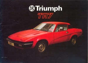 Brochure vendita Triumph TR7 originale UK Market colore completo 3256/A 1977-78 - Foto 1 di 1