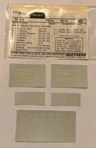 WALTHERS HO SCALE DECAL-LACKAWANNA/DL&W COMB FREIGHT SET-WHITE LETT #934-48060 - Picture 1 of 1