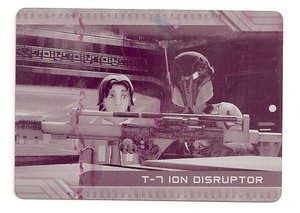 2017 TOPPS STAR WARS GALACTIC FILES REBORN WEAPONS #W-7  ION DISRUPTOR 1/1 PLATE