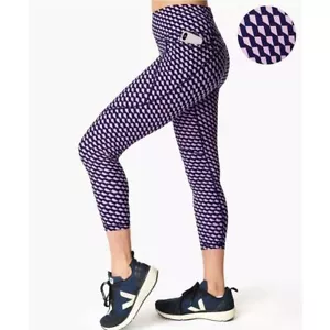 Leggings Sweaty Betty Power 7/8 Longitud Azul Marino Púrpura Yoga Gimnasio Pantalones Talla S - Imagen 1 de 3