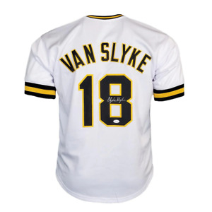 Andy Van Slyke Signed Pittsburgh White Baseball Jersey (JSA)