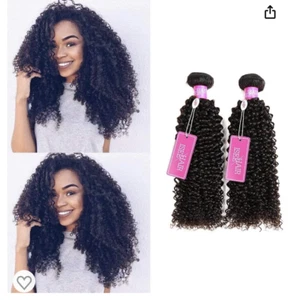 ISEE PELO VIRGEN MALASIA RIZADO PROFUNDO JERRY RIZADO 12 PULGADAS NEGRO 3 EXTENSIONES DE CABELLO - Imagen 1 de 4