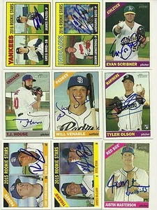 2015 Topps Heritage JUSTIN MASTERSON Signed Card RED SOX autograph INDIANS - Picture 1 of 1