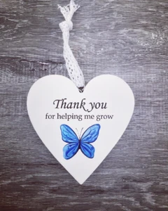 Teacher gift, best teacher, thank you for helping me grow, butterfly gift - Picture 1 of 2