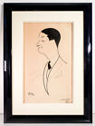 ?? Retrato Maurice Chevalier Firmado Ex 1927 Autografiado Imagen Pintado Quino