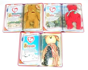 Ty Beanie Baby INTERNATIONAL BEAR II JUEGO DE 3 abrazaderas Osito McDonalds 2000 sin usar y en caja - Imagen 1 de 10