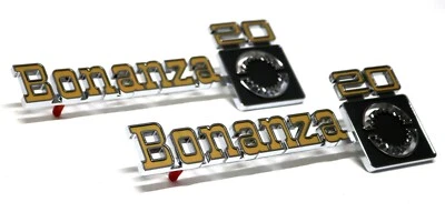 Nuevo juego de emblemas de guardabarros delantero Bonanza 20 / para camioneta Chevy C/K 1975-1980 / 9925 Foto 1 de 4