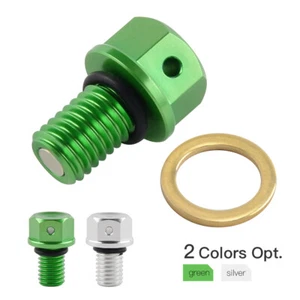 Perno de drenaje de aceite magnético para Kawasaki KX65 KX85 KX100 KX125 KX500 KX250F KX450F - Imagen 1 de 10
