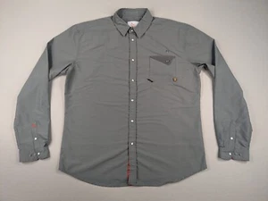 Western Rise Shirt Adult XXL 2XL Gray Bodie Snap Vented Bandito - Picture 1 of 12