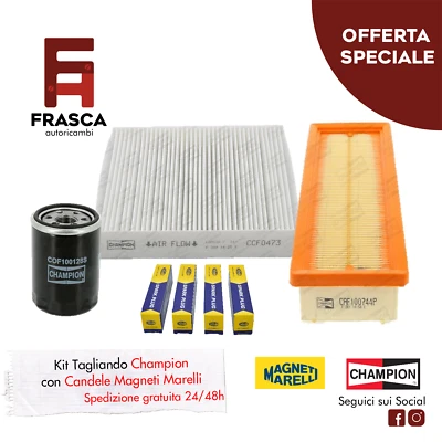 Kit Tagliando Tre Filtri con Candele Fiat Panda 312 1.2 69 CV 1.2 LPG 69 CV  - Imagen 1 de 4