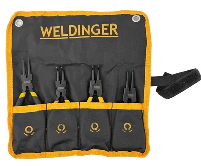 Sicherungsringzangen 4er Satz 7" innen + außen, gerade und abgewinkelt WELDINGER - Bild 1 von 2