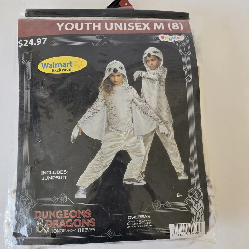 Disguise Dungeons and Dragons Owlbear Halloween Costume Child Size M(8) Jumpsuit