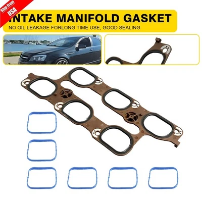 Intake Manifold Gasket Upper Lower Washer Kit for 10-17 GMC Terrain 3.6L 3.0L - Imagem 1 de 4