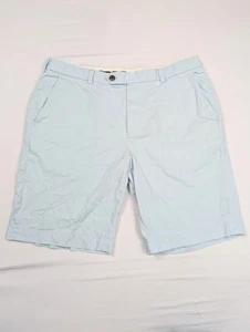 Brooks Brothers 1818 Bermuda Blue Cotton Khaki Shorts Men's Size W38 - Picture 1 of 7