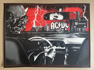 AC/DC Authentic EXCLUSIVE 4/30 Poster Pop Up Store Detroit #400/607 SOLD OUT! - Bild 1 von 16