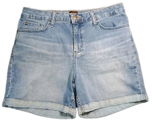 Pantalones cortos de mezclilla Lee para mujer con puños altura 14M - Imagen 1 de 9