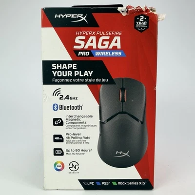 HyperX Pulsefire Saga Pro Wireless Gaming Mouse for PC | PS5 | Xbox Series X|S - Image 1 of 4