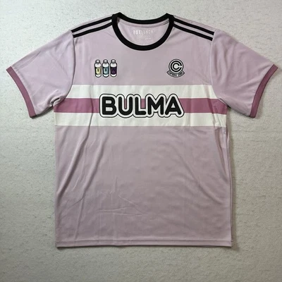 Camiseta de fútbol Bulma Dragonball Z Capsule Corp rosa caja almuerzo exclusiva talla XL Foto 1 de 4