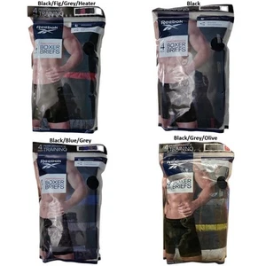 Paquete de 4 calzoncillos boxer de rendimiento Reebok de 6" entrepierna para hombre - Imagen 1 de 9