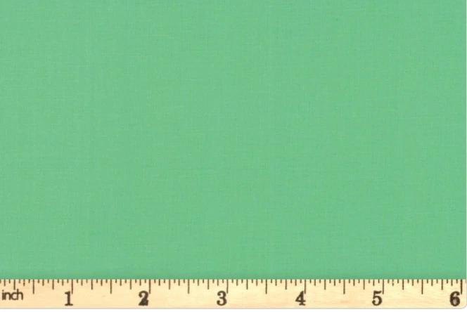 Bella Solids By Moda – Bettys Green Plain Cotton Fabric Colour 121 - Image 1 of 1