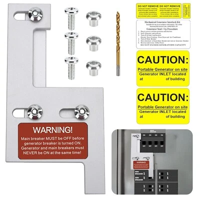 Generator Interlock Kit  For GE Vertical Siemens ITE 150 or 200 Amp Panel - Image 1 of 4