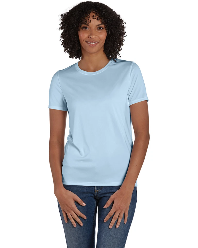 3 Pack Of Hanes Ladies Cool DRI with FreshIQ Performance Stylish T Shirt 4830 - Image 1 of 1