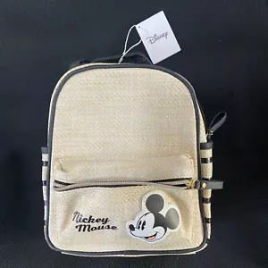 Disney Mickey Mouse Mini Backpack Beige Travel Bag - Picture 1 of 13