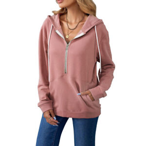 Women Hoodie Jacket Zip Up Stay Warm Sweatshirt Jumper Sweatshirt