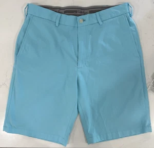 Walter Hagen Men's Perfect 11 Golf Shorts Birdie Print 9" Daybreak Blue Pockets - Picture 1 of 10