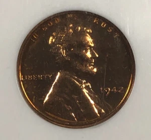 1942 Lincoln Cent. .01. NGC PR64 Red. Near Gem Proof. - Picture 1 of 5