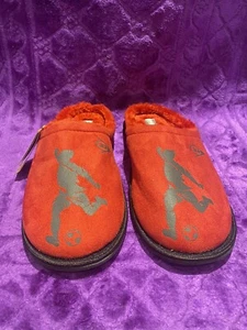 Dunlop Men Slipper Unique Design RED Felt Memory Foam Size 9- 10 UK - Picture 1 of 9