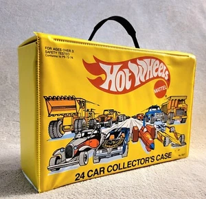 Vintage Hot Wheels 24 Car Collector's Carrying Case Storage 1983 with 2 Trays - Picture 1 of 13