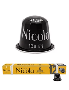 40 KAPSELN NICOLA Nespresso * Intenso Kaffeepads INTENSITÄT 12 - Bild 1 von 5