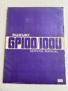 Original Suzuki GP100 GP100U Werkstatt Servicehandbuch Buch SR-1260 E-01 - Bild 1 von 4
