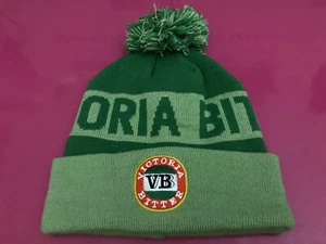 Preloved Victoria Bitter VB Green Embroidered Logo Beanie - Picture 1 of 8
