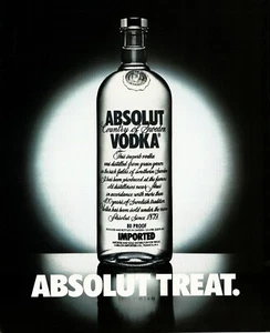 1987 ABSOLUT Vodka in spotlight Vintage Print Ad - Picture 1 of 1