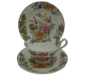 ANTIQUE WEDGWOOD FLORAL TEA TRIO EARLY 20TH CENTURY PATTERN AL488341. - Picture 1 of 7